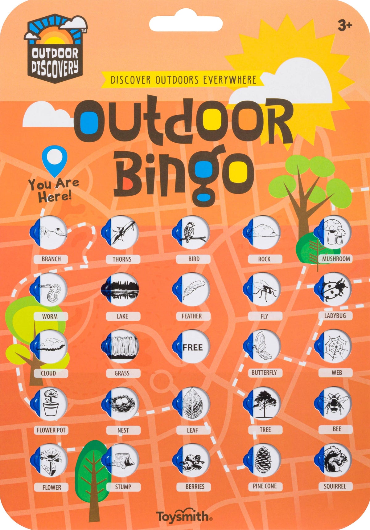 Outdoor Discovery Outdoor Bingo 4-Pack-Travel or Yard Game