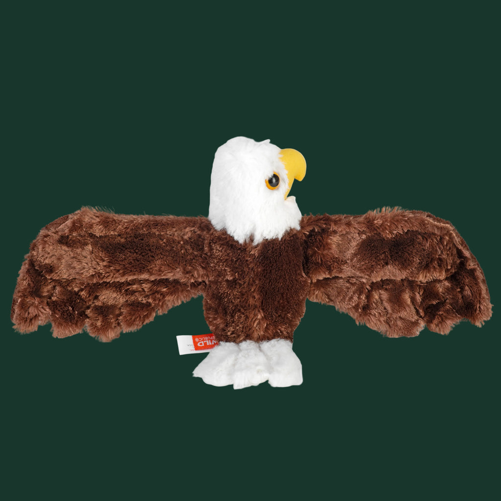 Huggers Bald Eagle Stuffed Animal 8"