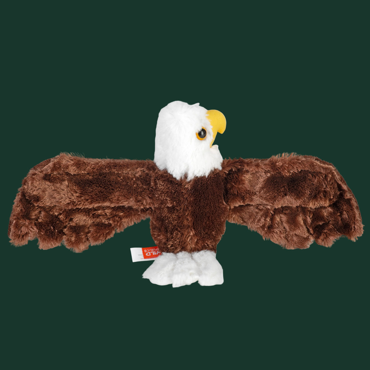 Huggers Bald Eagle Stuffed Animal 8"