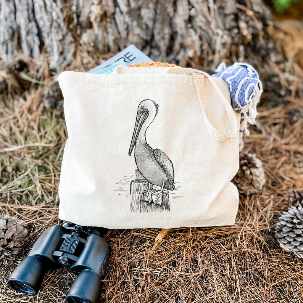 Brown Pelican - Pelecanus occidentalis - Tote Bag