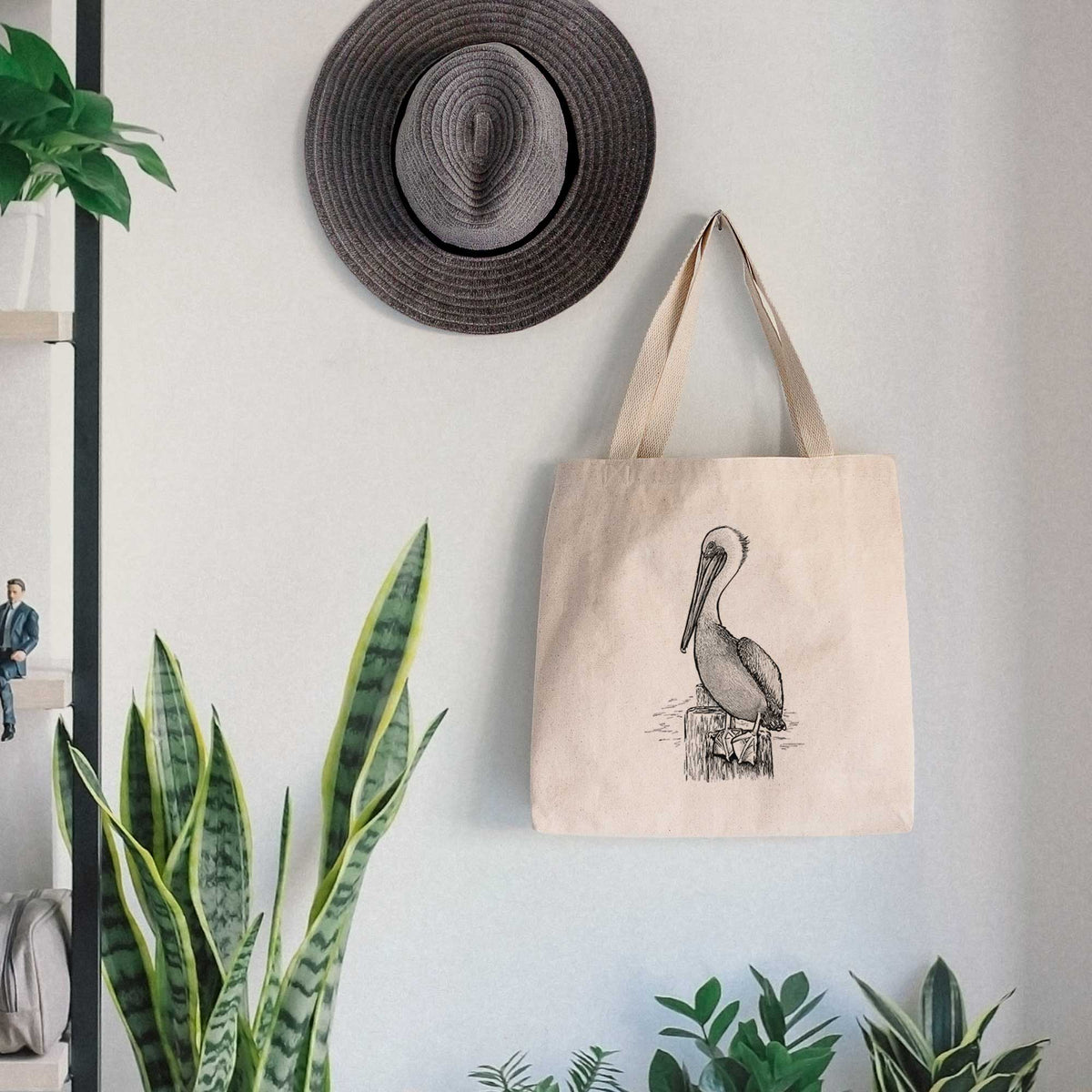 Brown Pelican - Pelecanus occidentalis - Tote Bag