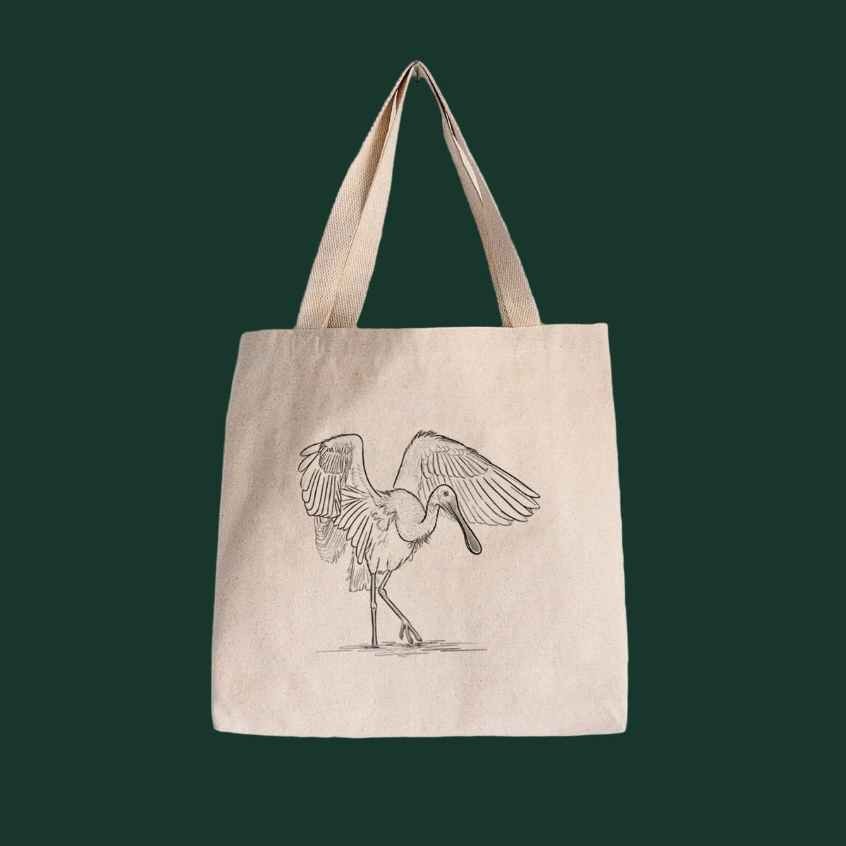 Roseate Spoonbill - Platalea ajaja - Tote Bag