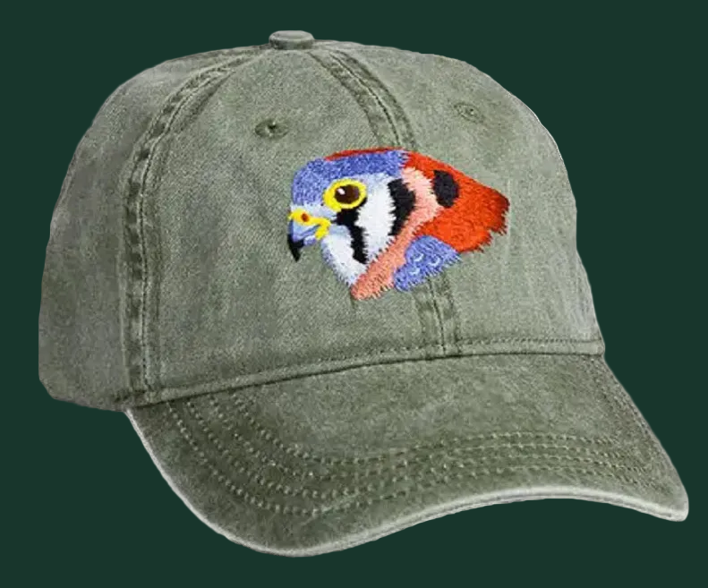 Embroidered Bird Cap