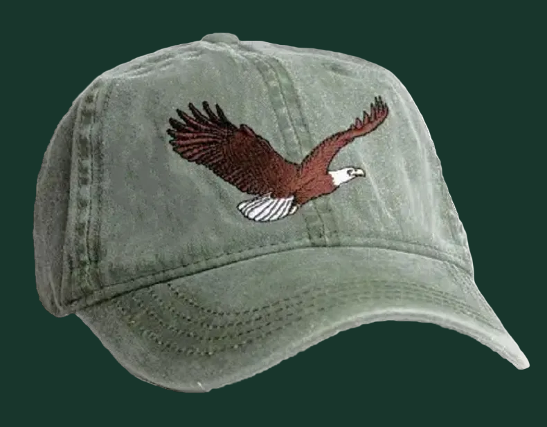 Embroidered Bird Cap