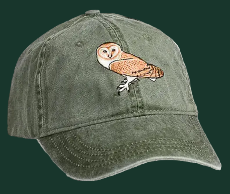 Embroidered Bird Cap