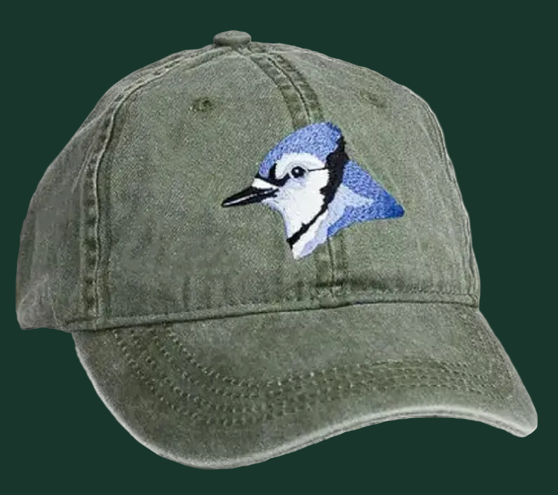Embroidered Bird Cap