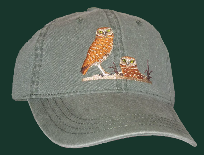 Embroidered Bird Cap