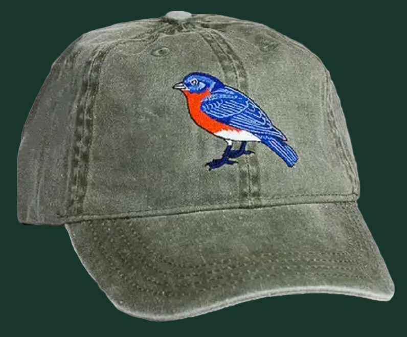 Embroidered Bird Cap