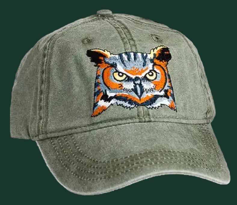 Embroidered Bird Cap