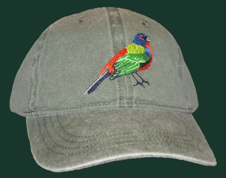 Embroidered Bird Cap