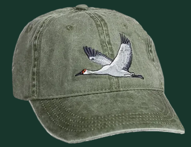Embroidered Bird Cap