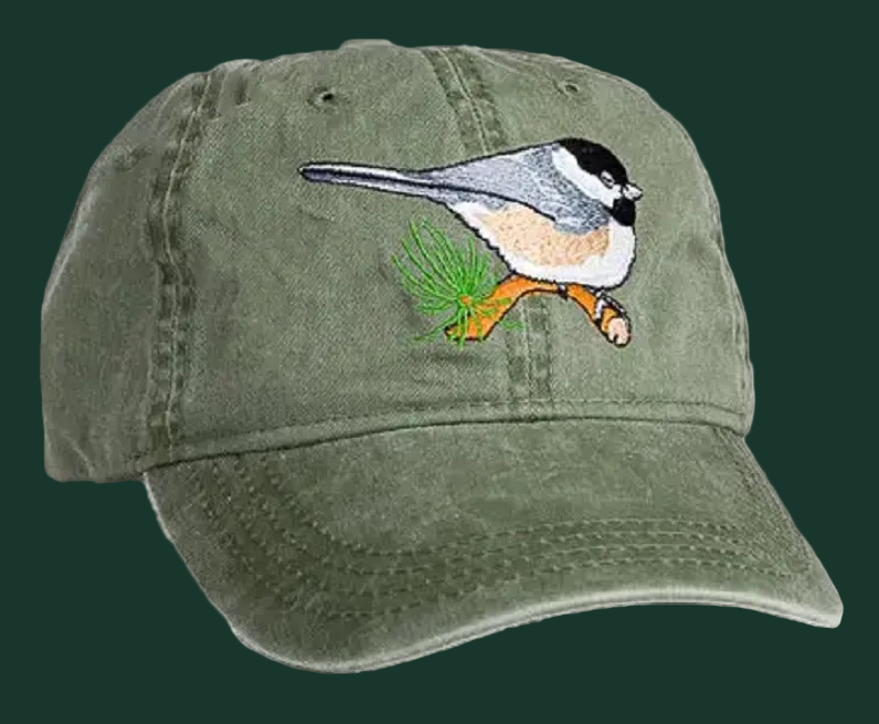 Embroidered Bird Cap