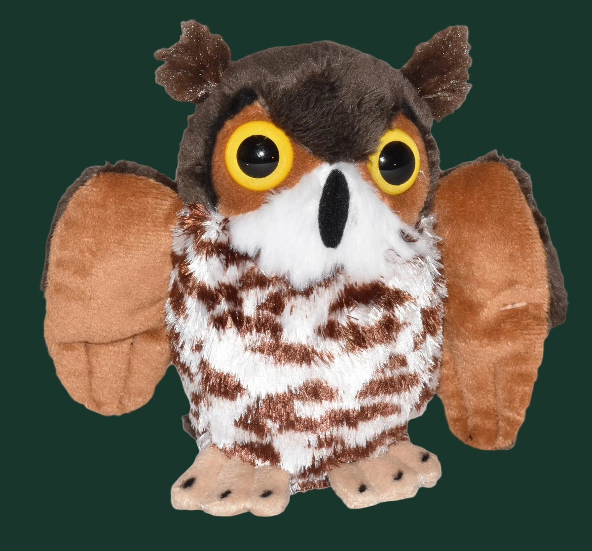 Pocketkins-ECO-Great Horned Owl Stuffed Animal 5"