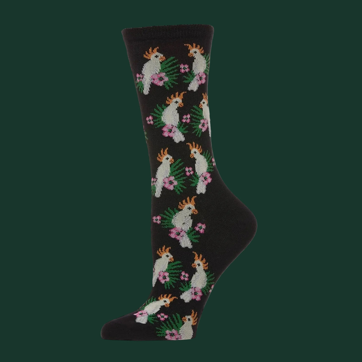 MeMoi Cockatoo Bamboo Blend Crew Socks