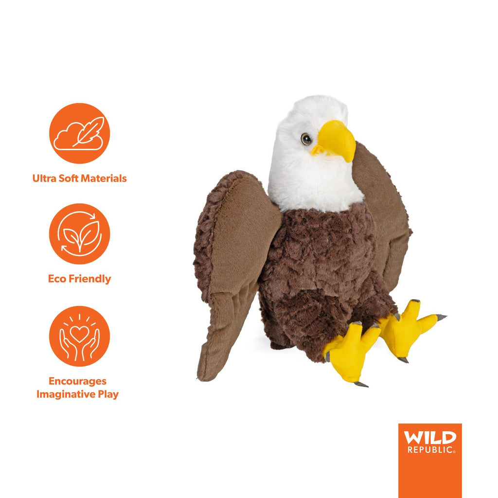 Bald Eagle Large Stuffed Animal 12"